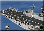 USS Tarawa new skins with parked CH-46 Sea Knights & AV-8B Harrier II+ *Note Parked scenery Helos have Shadows