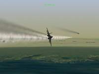 F-16 kills MiG, North Korea, HUD view